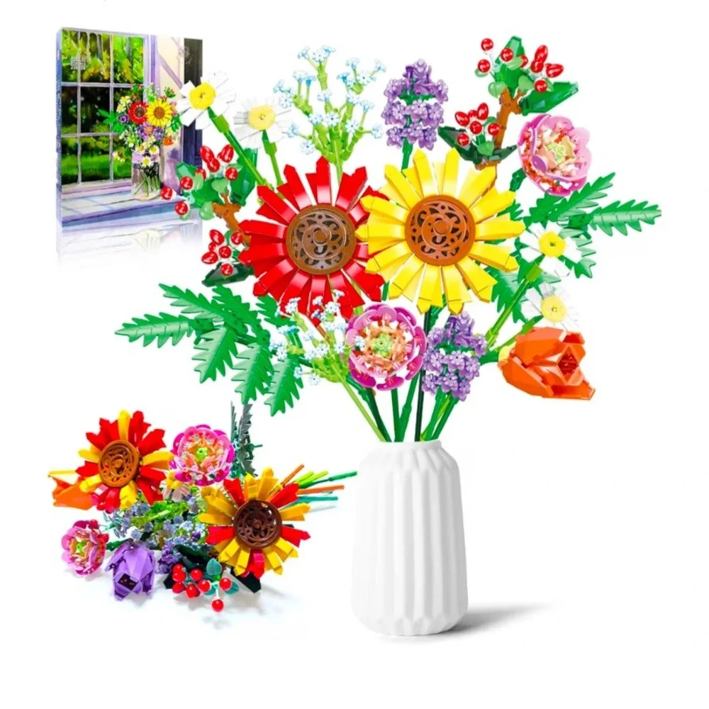 Building Set Botanical Garden Date with Midsummer‎ Flower Bouquet B797 NEW